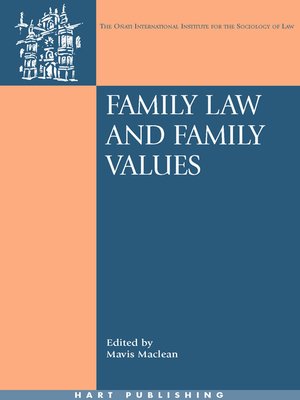 cover image of Family Law and Family Values